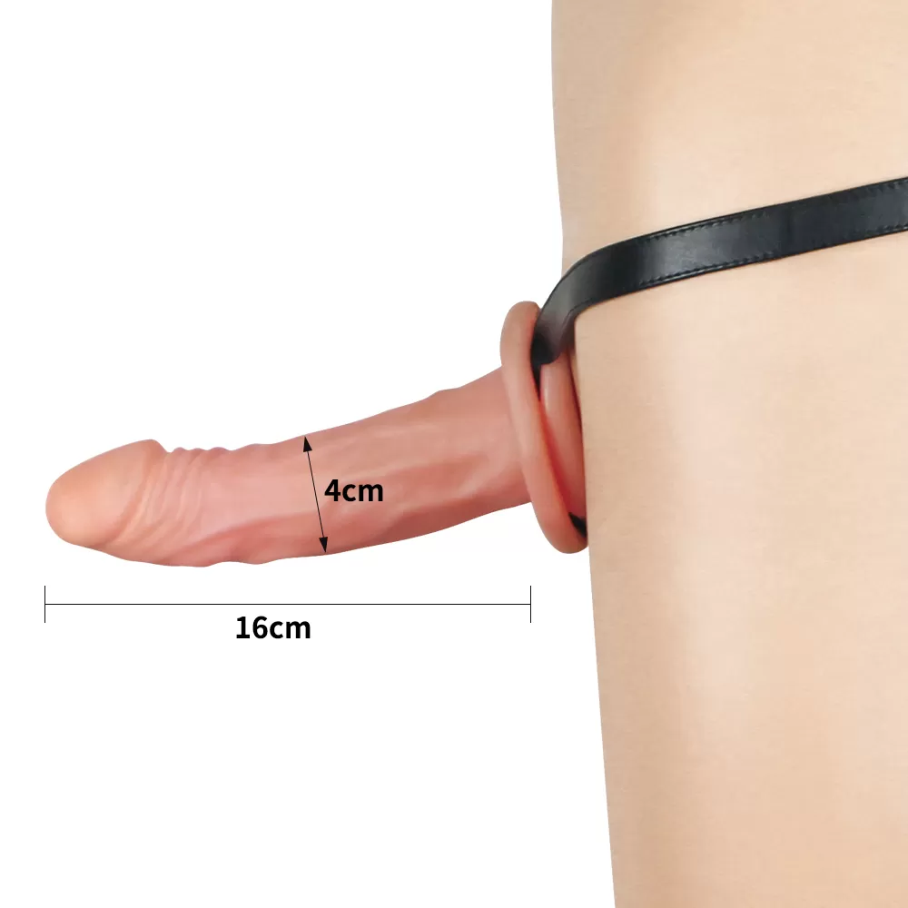 Wellco Adult İçi Boş Belden Bağlamalı Realistik Penis - Unisex Hollow Strap On - 3