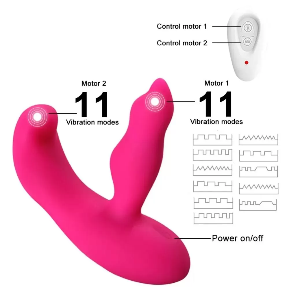 Wellco Adult IRMA Kablosuz Kumandalı G-Spot ve Klitoris Uyarıcı 2 in 1 Lay-On Vibratör - 2