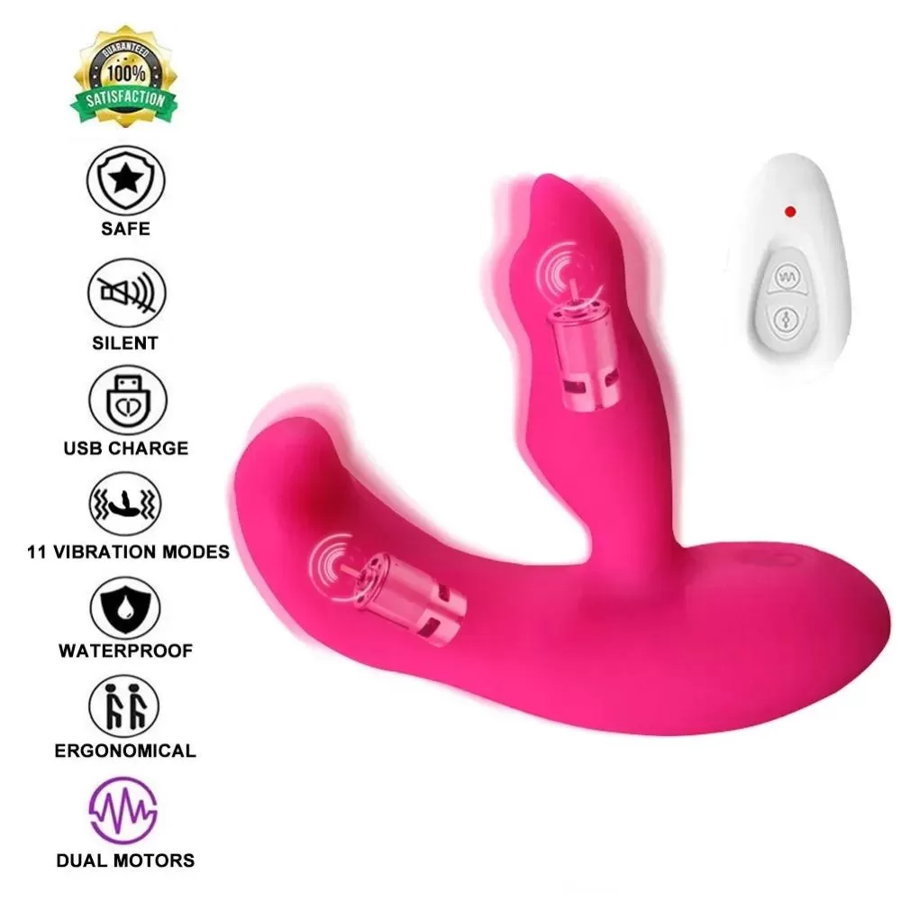 Wellco Adult IRMA Kablosuz Kumandalı G-Spot ve Klitoris Uyarıcı 2 in 1 Lay-On Vibratör - 4