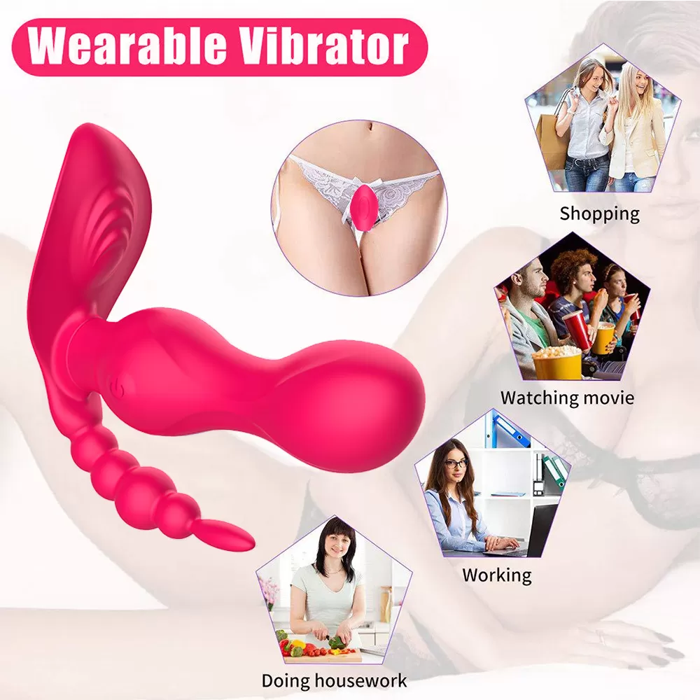 Wellco Adult JAIN Kablosuz Kumandalı G-Spot Anal ve Klitoris Uyarıcı Külot İçi Giyilebilir 3 in 1 Vibratör - 4