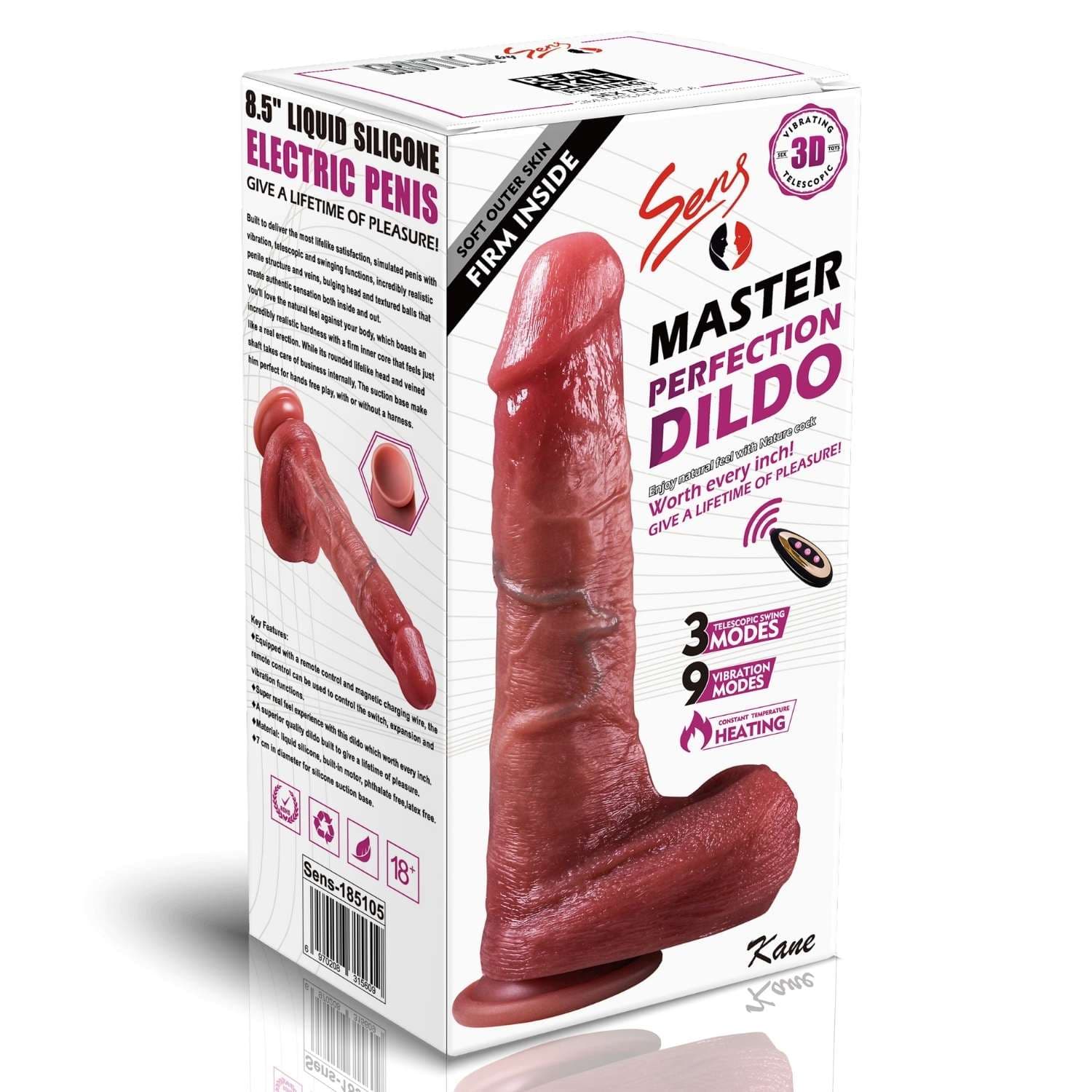 Wellco Adult Kane - Isıtmalı İleri Geri Hareketli ve Rotasyonlu Gerçekçi Damarlı Yapay Penis Vibrator - 2