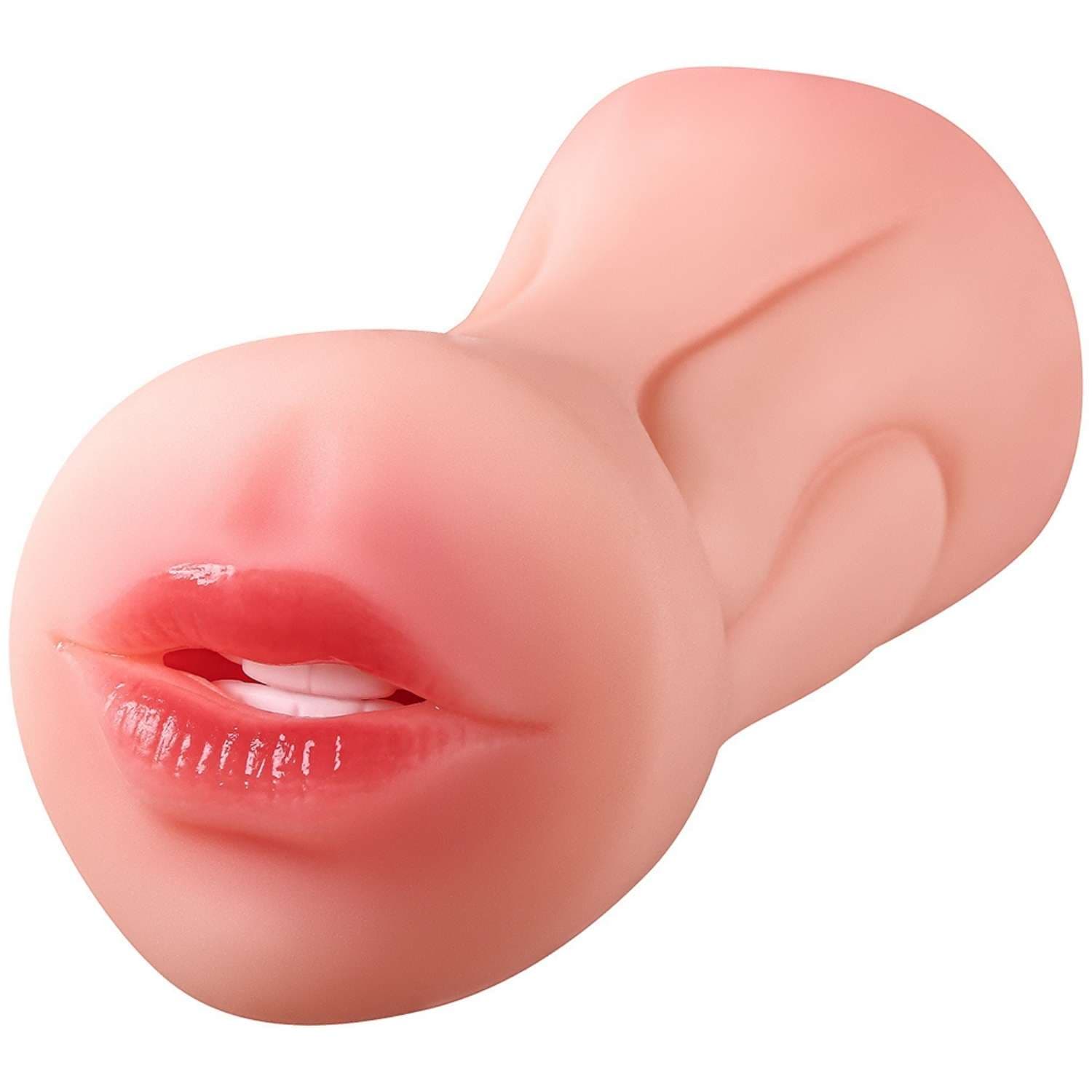 Wellco Adult Karen - Çift Taraflı Oral Vajina Çift Girişli Realistik Mastürbatör Isıtmalı Titreşimli Double Yapay Vajina - 3