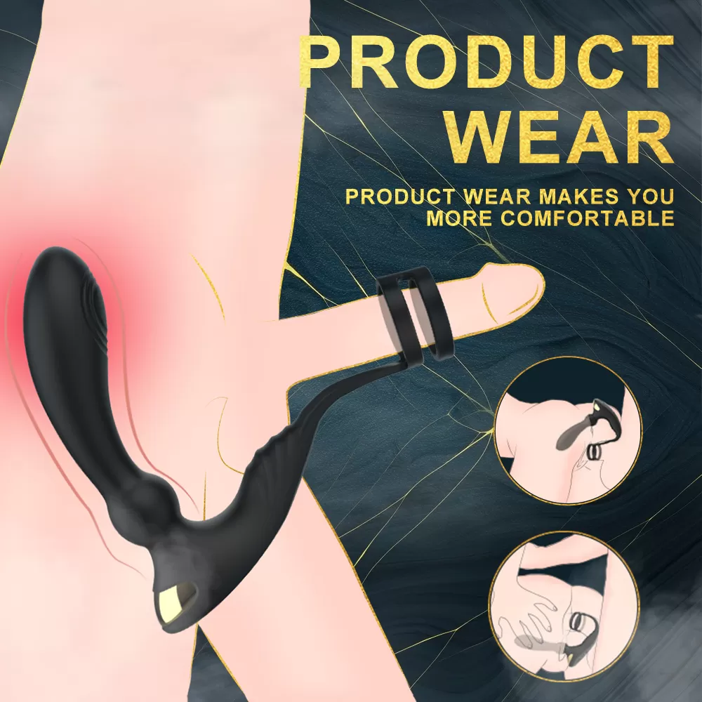 Wellco Adult KINGS LANDING RCT Kumandalı Penis Halkalı Perine ve Prostat Uyarıcı Vibratör - 2