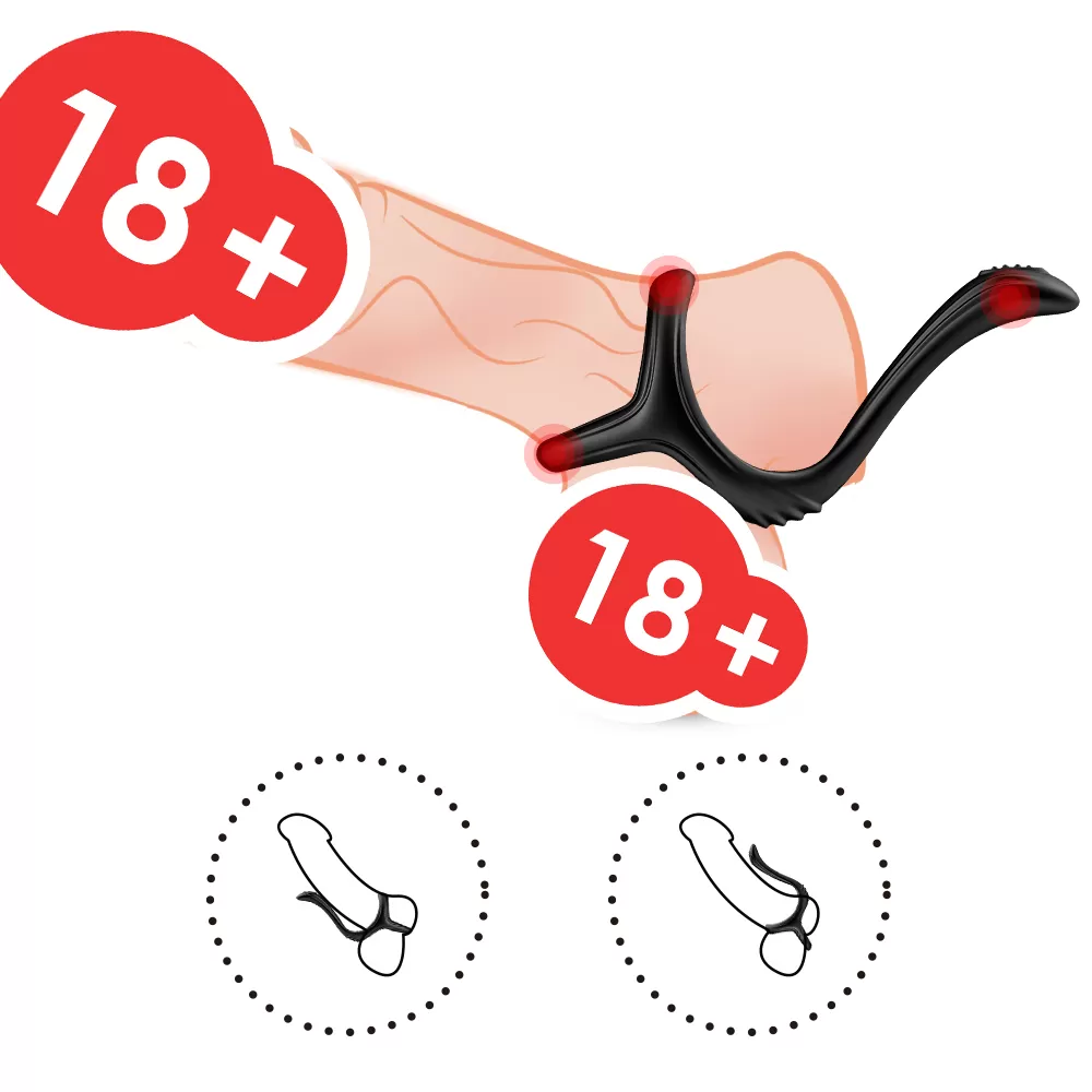 Wellco Adult LINE Perine Uyarıcı Testis ve Penis Halkası - 3