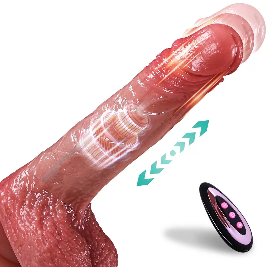 Wellco Adult Louis - Isıtmalı İleri Geri Hareketli ve Rotasyonlu Gerçekçi Damarlı Yapay Penis Vibrator - 3