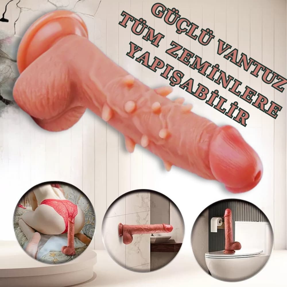 Wellco Adult Master Perfection Dildo Pablo - Ultra Yumuşak Çift Katmanlı Tırtıklı Realistik Yapay Penis - 3