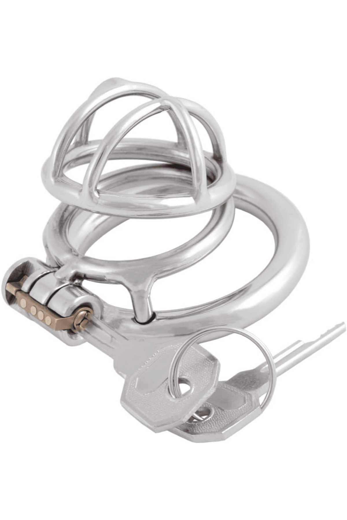 Wellco Adult Metal Penis Kilidi Erkek Bekaret Cihazı Chastity Cock Cage Küçük Boy Penis Esaret Kafesi - 2