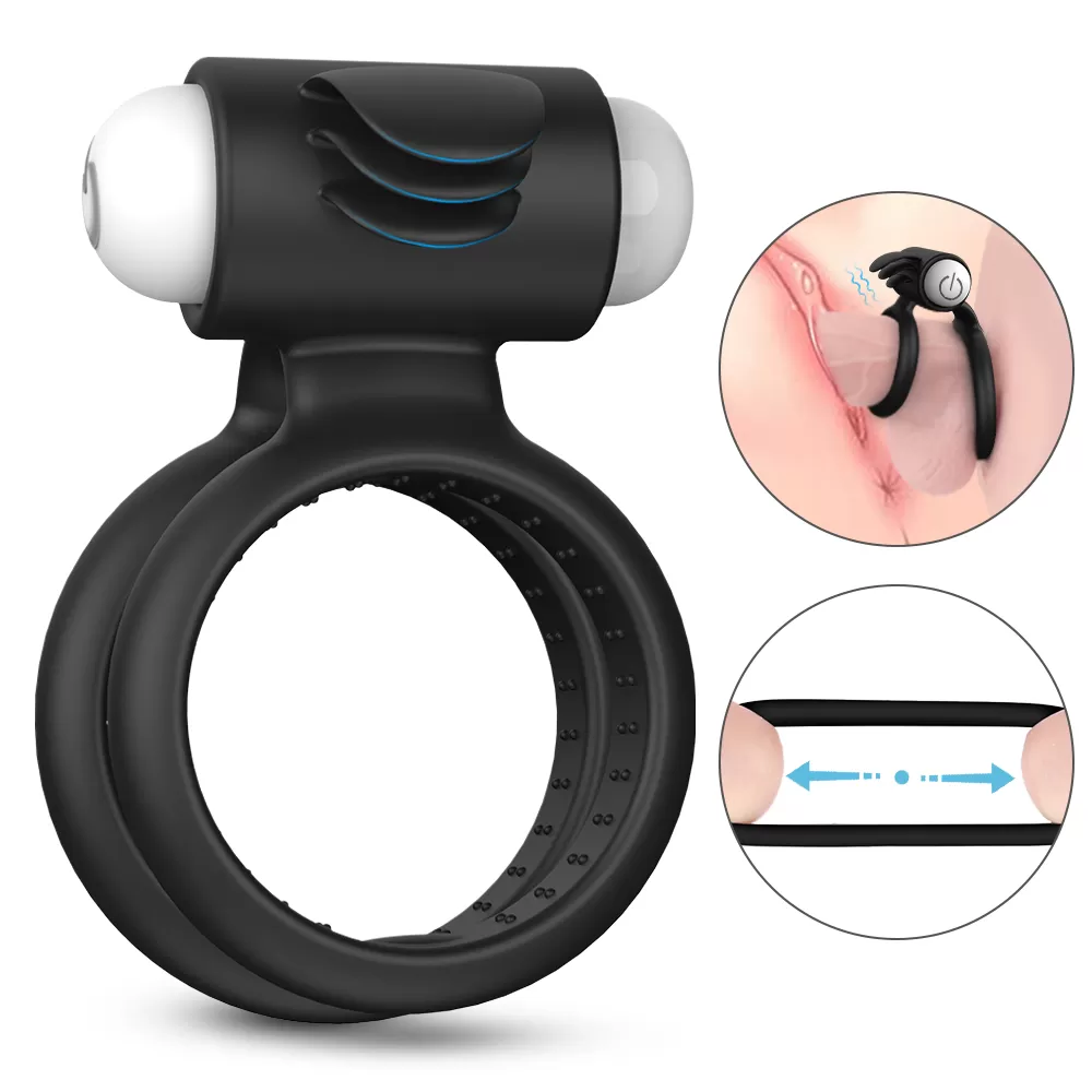 Wellco Adult Nightcrawler Klitoris Uyarıcı Vibrator Güçlü Titreşimli Testis Halkalı Penis Yüzüğü - 3