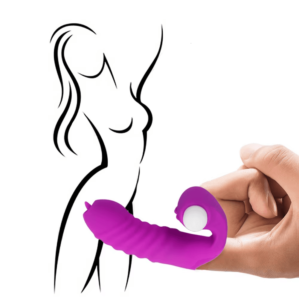 Wellco Adult Parmağa Takılabilir Titreşimli Kılıf G Nokta ve Klitoris Uyarıcı Mini Vibratör - 3