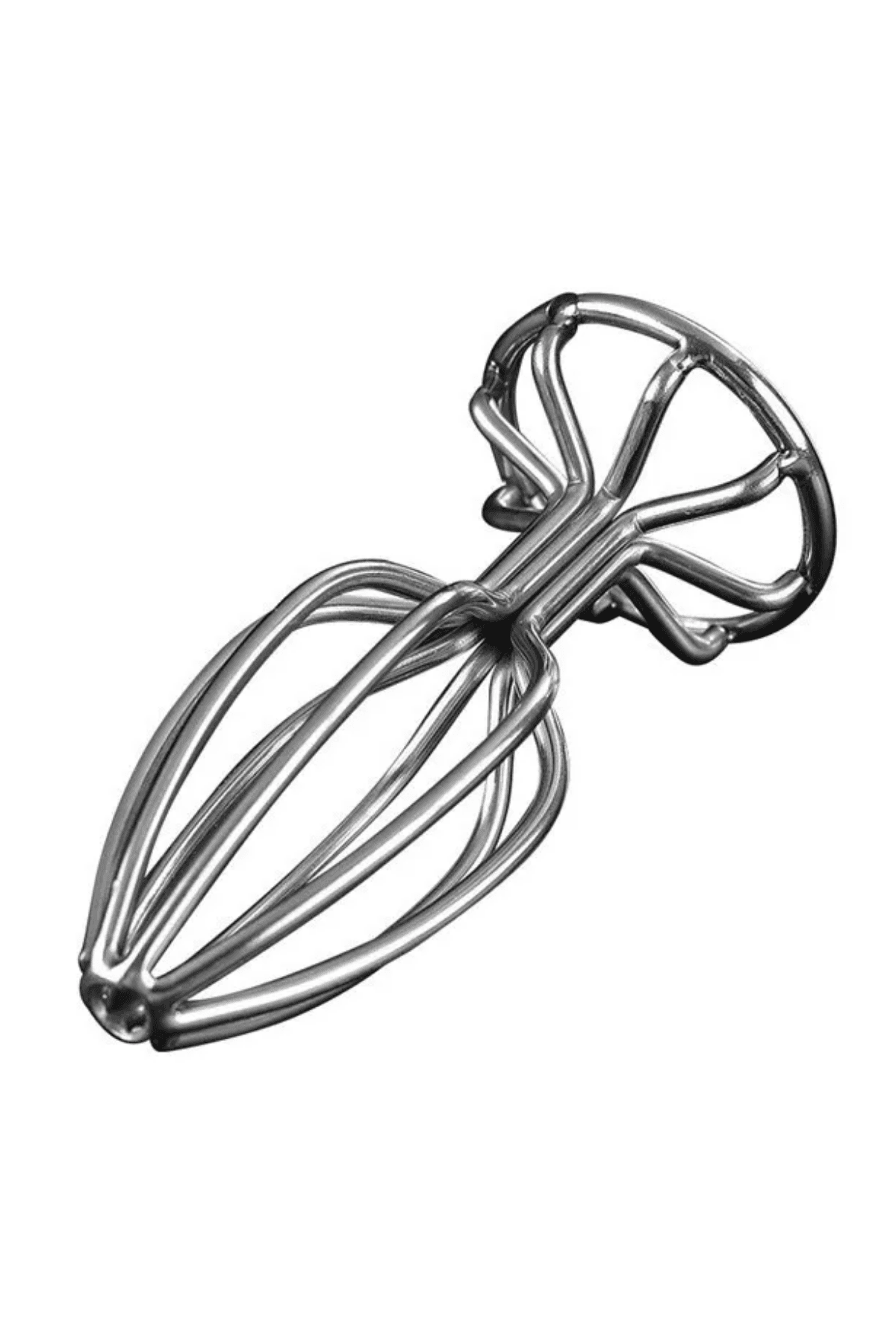 Wellco Adult Paslanmaz Çelik İçi Boş Tasarım Pürüzsüz Silver Orta Boy Metal Anal Butt Plug - 3