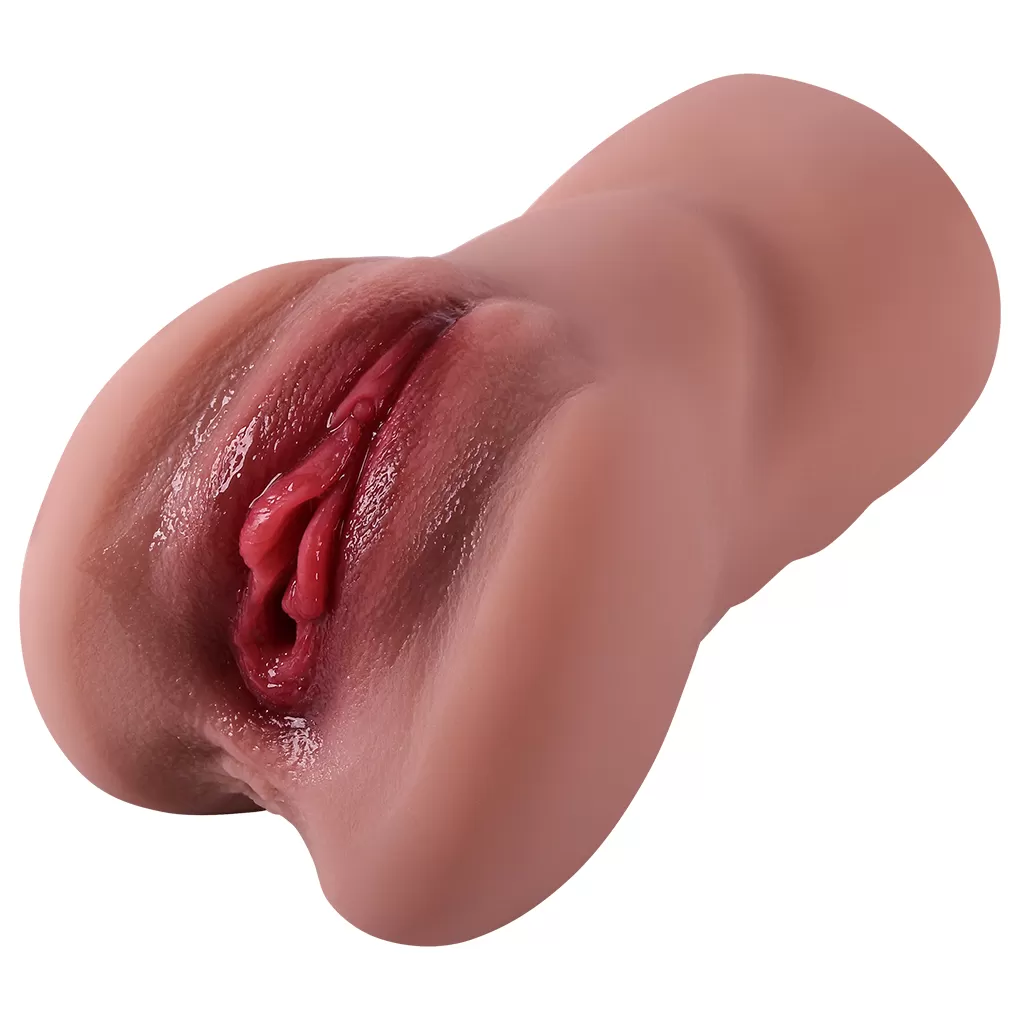 Wellco Adult Natasha - Realistik Dokulu Melez Anal Vajinal 2 in 1 Titreşimli Suni Vajina - 3