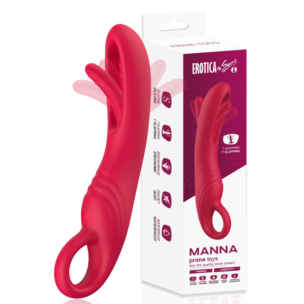 Wellco Adult Manna Şarjlı Tutma Aparatlı Yeni Nesil Çırpma Hareketli Kavisli G Nokta Uyarıcı Vibratör