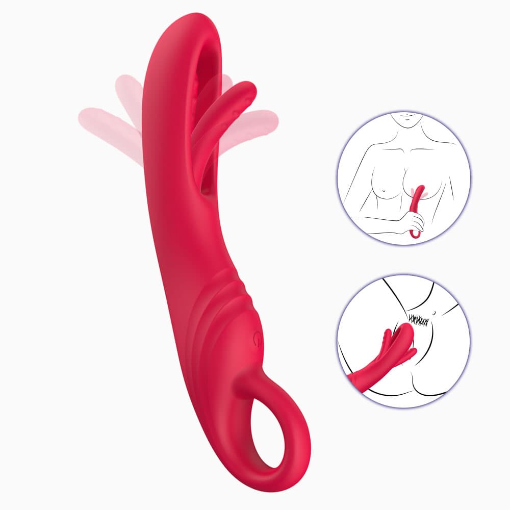 Wellco Adult Manna Şarjlı Tutma Aparatlı Yeni Nesil Çırpma Hareketli Kavisli G Nokta Uyarıcı Vibratör - 2