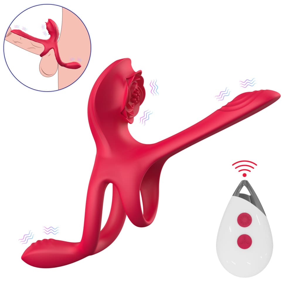 Wellco Adult William Şarjlı Kumandalı Klitoris G Nokta Vibratör Perine Uyarıcı Testis ve Penis Halkası - 2