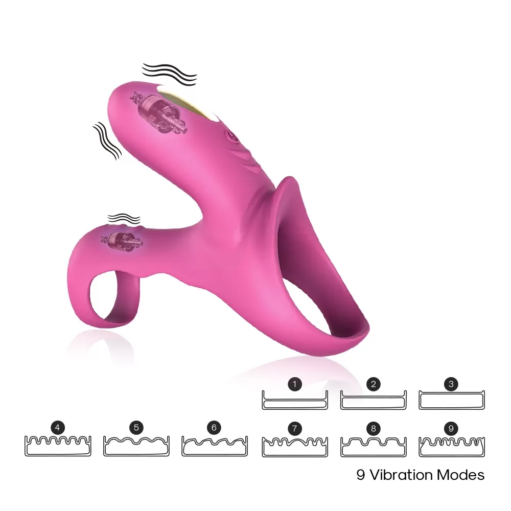 Wellco Adult RANGER Klitoris ve G Nokta Uyarıcı Testis ve Penis Halkası - Pembe - 2
