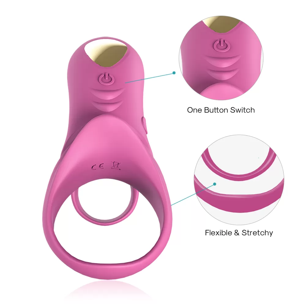 Wellco Adult RANGER Klitoris ve G Nokta Uyarıcı Testis ve Penis Halkası - Pembe - 4