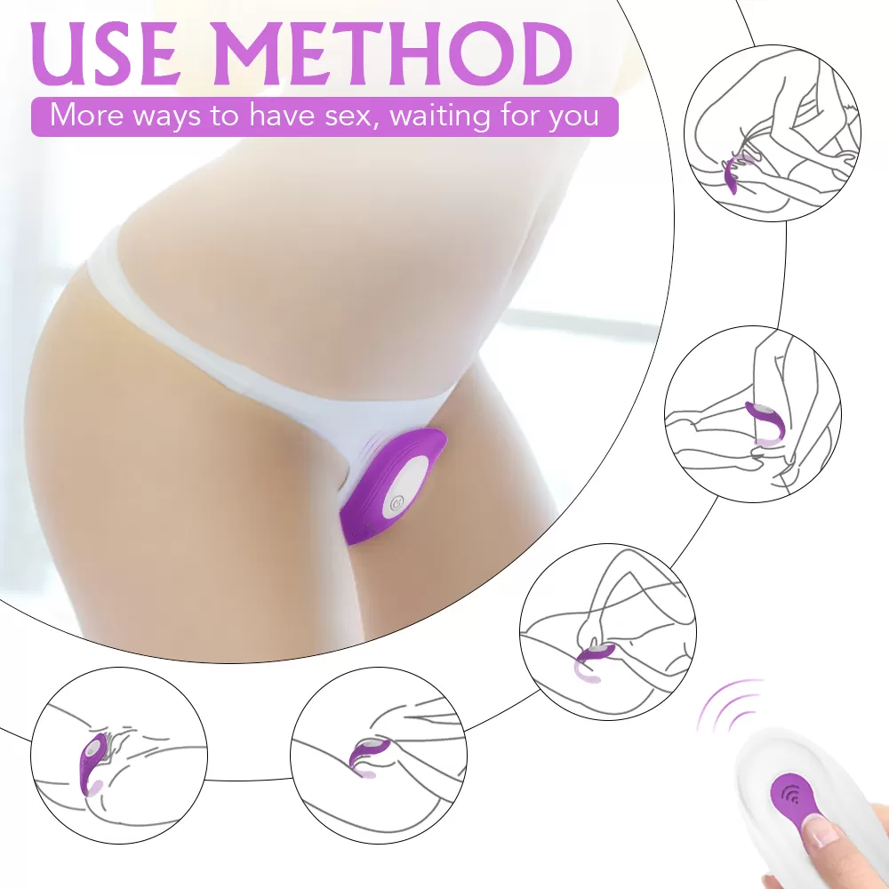 Wellco Adult RIBBON RCT Kablosuz Kumandalı Kıkırdaklı Anal Vajinal Uyarıcı Giyilebilir Vibratör - 3