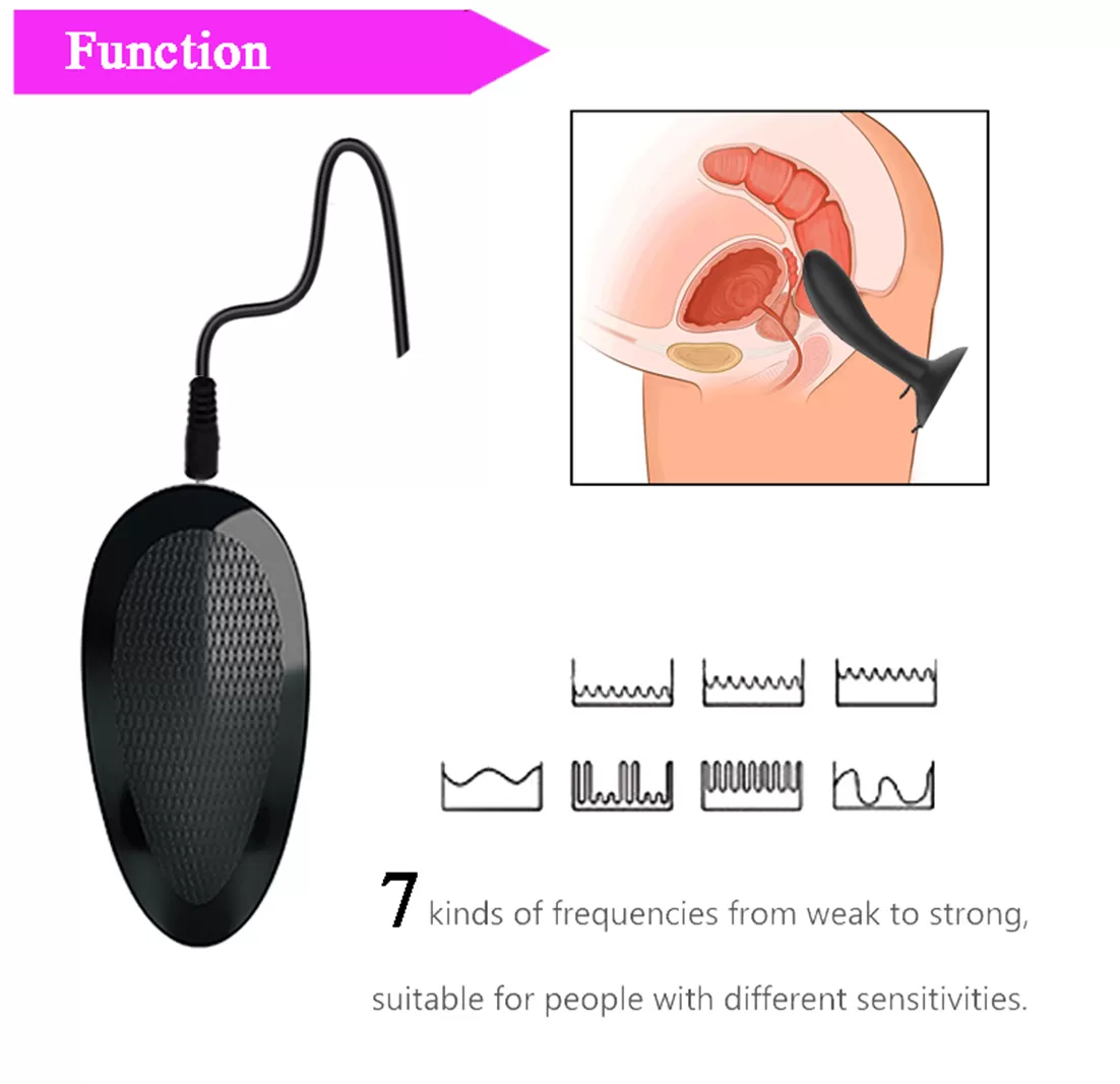 Wellco Adult ROX Uzaktan Kumandalı Güçlü Titreşimli Vantuzlu Silikon Anal Plug Vibratör - 2