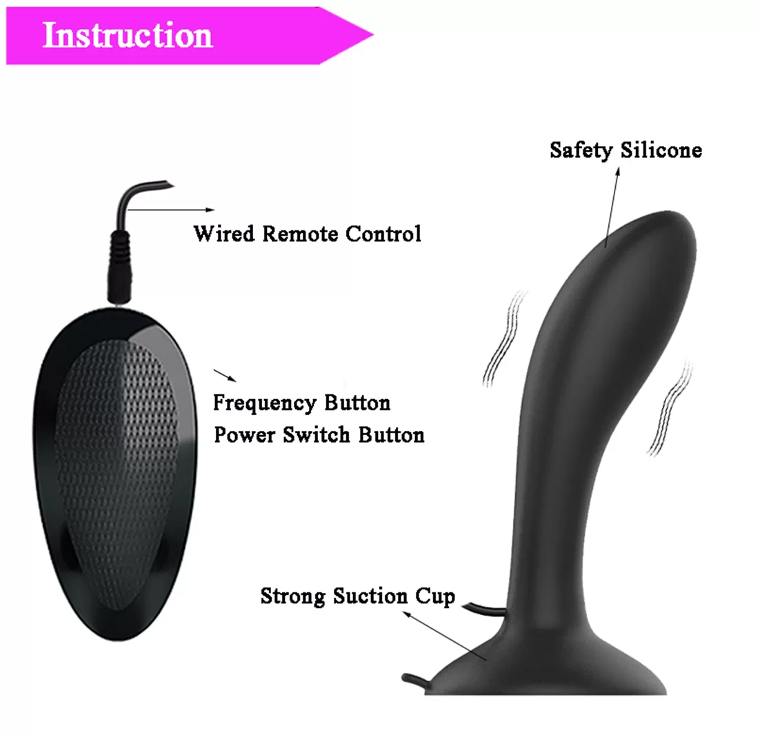 Wellco Adult ROX Uzaktan Kumandalı Güçlü Titreşimli Vantuzlu Silikon Anal Plug Vibratör - 4