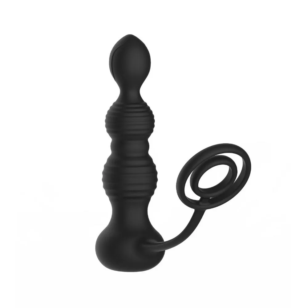 Wellco Adult RUMOR Kablosuz Kumandalı Penis ve Testis Halkalı Boğumlu Prostat Uyarıcı Anal Vibratör - 3