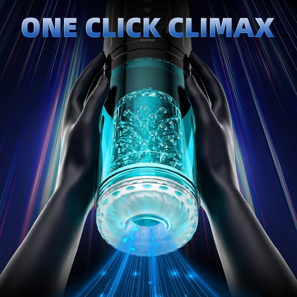 Wellco Adult Şarjlı İleri Geri ve Dönme Hareketli ve Emiş Özellikli 3 in 1 LCD Ekran Otomatik Vajina Mastürbatör - 4