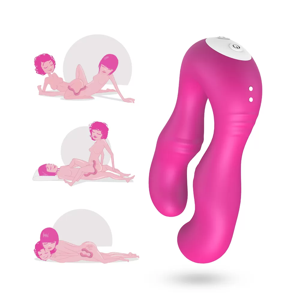Wellco Adult SERAPH Strapless Çift Taraflı G Spot Çatal Vibratör - Pembe