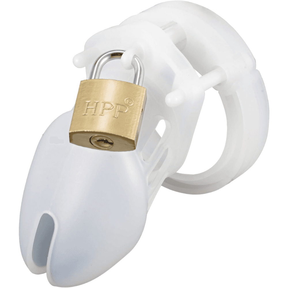 Wellco Adult Silikon Beyaz Penis Kilidi Erkek Bekaret Cihazı Chastity Cock Cage Küçük Boy Penis Esaret Kafesi