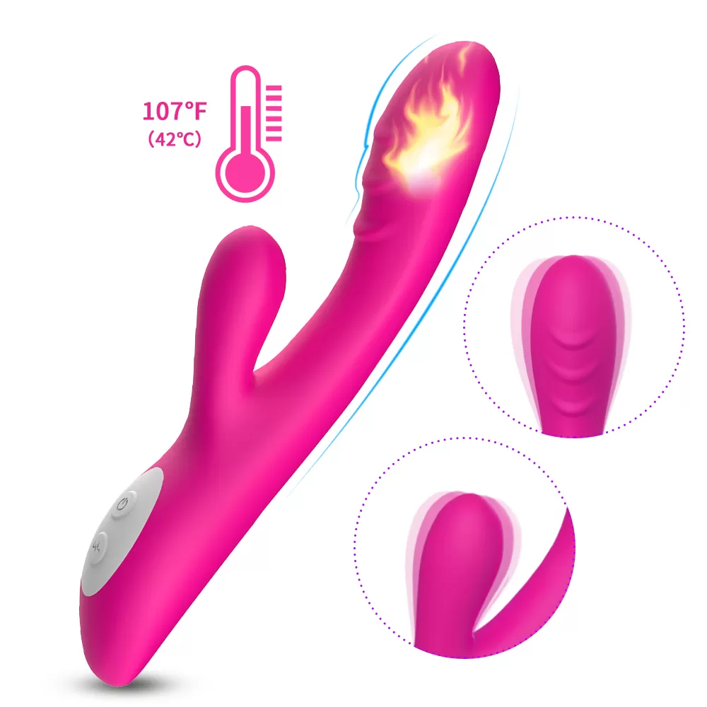 Wellco Adult PRIME TOYS Spark Isıtmalı Klitoris ve G Spot Uyarıcı 2 in 1 Rabbit Vibratör - Pembe - 2