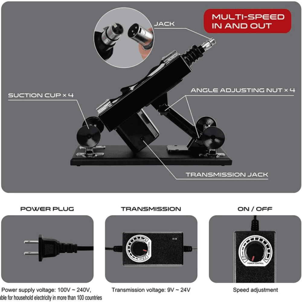 Wellco Adult Tam Otomatik Sex Makinesi Çıkar-Tak Teleskopik Darbeli İleri Geri Hareketli Rabbit Vibratör - 3