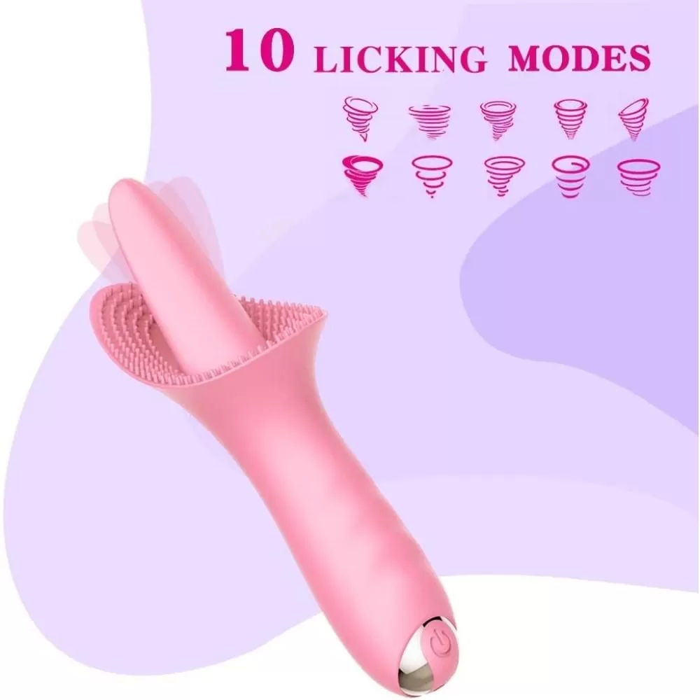 Wellco Adult TONGUE Şarjlı Su Geçirmez Güçlü Titreşimli G Nokta ve Klitoris Uyarıcı Dil Vibratör - 3