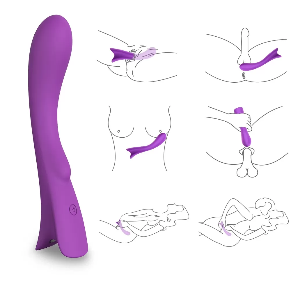 Wellco Adult TOPS Anal ve G Nokta Uyarıcı Su Geçirmez Wand Massager Vibratör Dildo