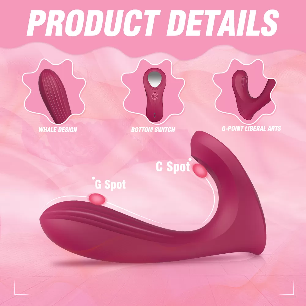 Wellco Adult WHALE Klitoris ve G Spot Uyarıcı Giyilebilir 2 in 1 Panty Vibratör - 3
