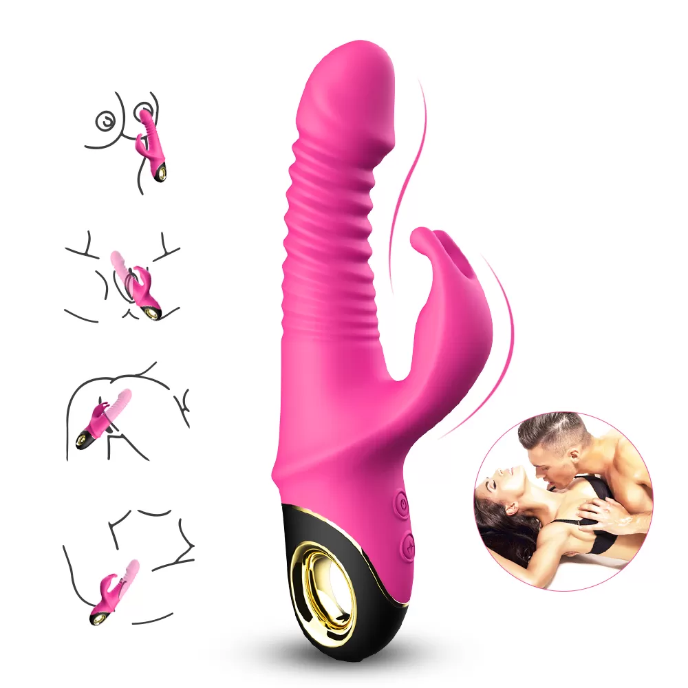Wellco Adult PRIME TOYS Zing İleri Geri ve Rotasyon Hareketli Su Geçirmez Klitoris Uyarıcı Rabbit Vibratör - 2